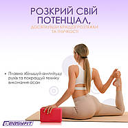 Блок для йоги EasyFit EVA Червоний, фото 3