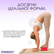 Блок для йоги EasyFit EVA Червоний, фото 4