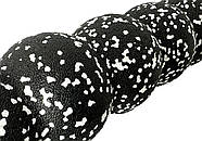 Масажний ролик EasyFit SS 30х10 см чорний, фото 2