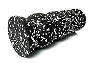 Масажний ролик EasyFit SS 30х10 см чорний, фото 3