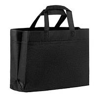 ЕКО СУМКА "Об'ємна" з боковим та донним розширенням, чорна