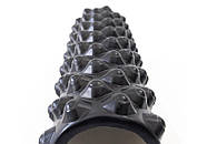 Масажний ролик EasyFit Grid Roller Extreme 45 см Чорний, фото 3