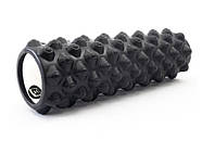 Масажний ролик EasyFit Grid Roller Extreme 45 см Чорний, фото 4