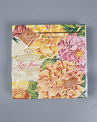 Серветки паперові (ЗЗХЗЗ, 18 шт.) "Георгіни" Luxy (1 пачка)