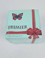 Одноразова Cалфетка 50лист Прем'єр 2-вух шарні берюза 33х33 (10 пачка)