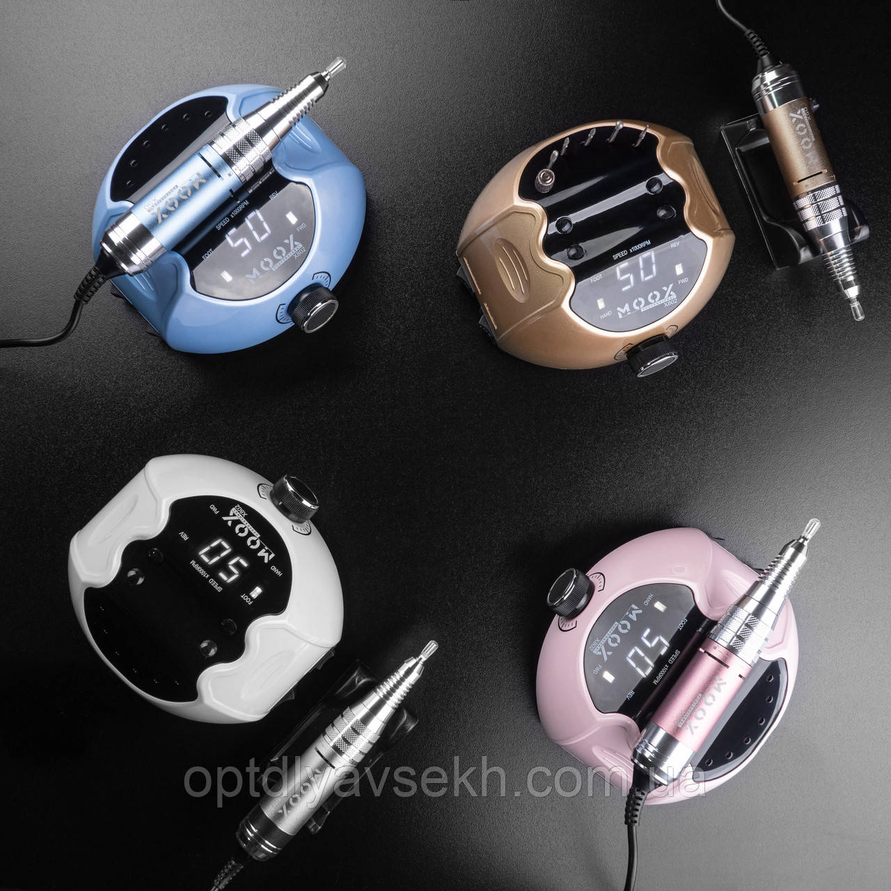 Професійний фрезер Мокс X802 на 65 Вт. - 50 000 об./хв. для манікюру та педикюру, фото 1