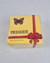 Одноразова Cалфетка 50лист Прем'єр 2-вух шарні Кольорова 33х33 (10 пачка)