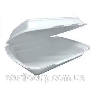 Ланч-бокс НР-1 білий 250x210x70мм 10шт