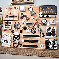 Реабілітаційний Тренажер Великий Бізіборд панель для Ерготерапії та Реабілітації, дошка для моторики, корекційте обладнання