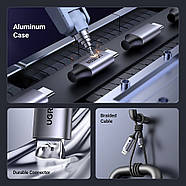 Кабель для трансляції відео Type-C на DisplayPort двонаправлений UGREEN CM556 8K/60Hz 4K/240Hz 2m (сірий), фото 9