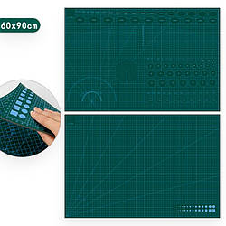 Килимок для різання А1 самовідновлювальний Cutting Mat 90х60 см 1 шт. Зелений