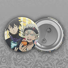 Значки 56 мм Black Clover / Чорна конюшина