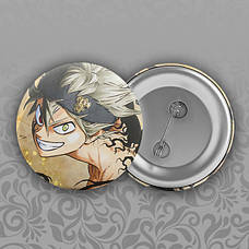 Значки 32 мм Black Clover / Чорна конюшина