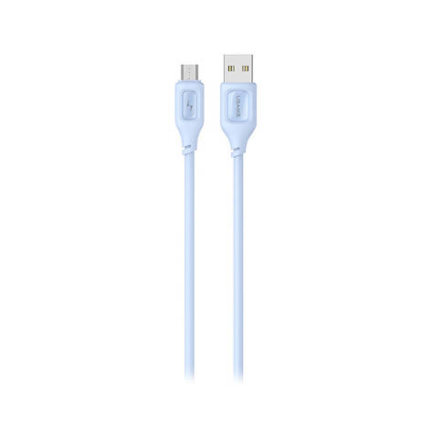 Кабель USB Micro 2A 1m, блакитний (US-SJ620 — USAMS), фото 1