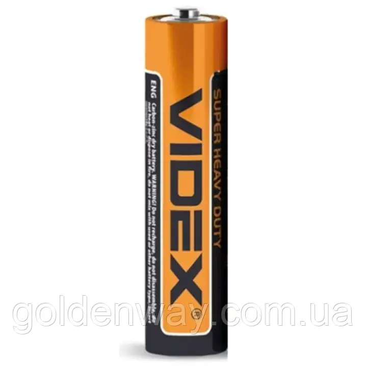 Батарейка сольова Videx R03P/AAA 1 шт SHRINK CARD Напруга 1.5В тонкий мініпальчик