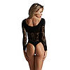 Еротичне боді з рукавами чорного кольору CindyLove One size один розмір підходить усім, фото 3