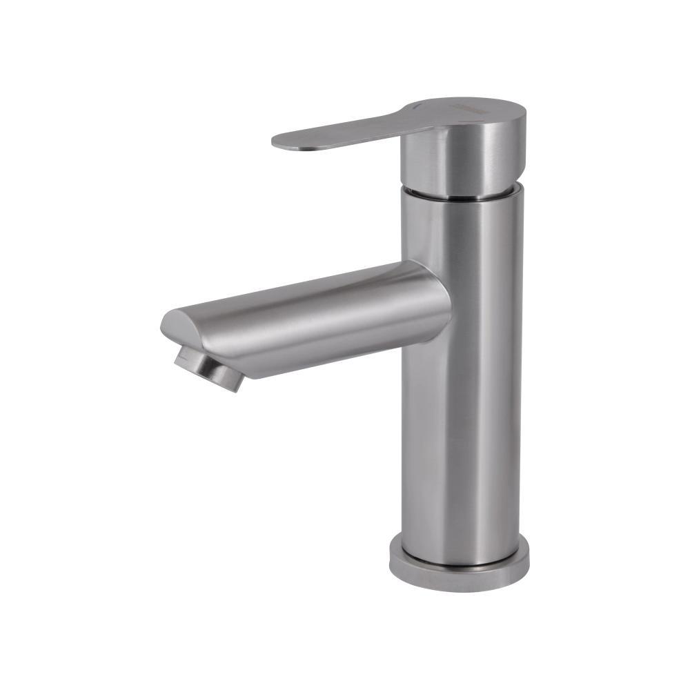 Змішувач для раковини Brinex Pure 001F низький Nickel BRIPUR001FNKL, фото 1