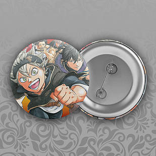 Значок 56 мм Аніме Black Clover 004