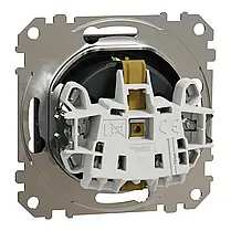 Розетка Schneider Sedna Design з заземленням та шторками IP20 чорна SDD114022, фото 5