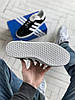 Кросівки жіночі чоловічі Adidas Gazelle og black Адідас Газель чорно-білі замшеві кеди повсякденні три смужки, фото 8