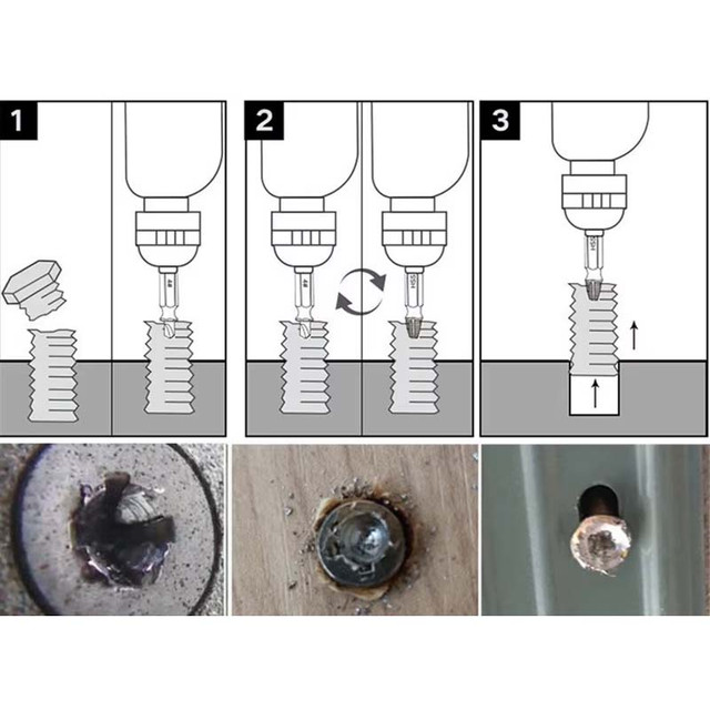 Набор экстракторов для сломанных винтов и болтов