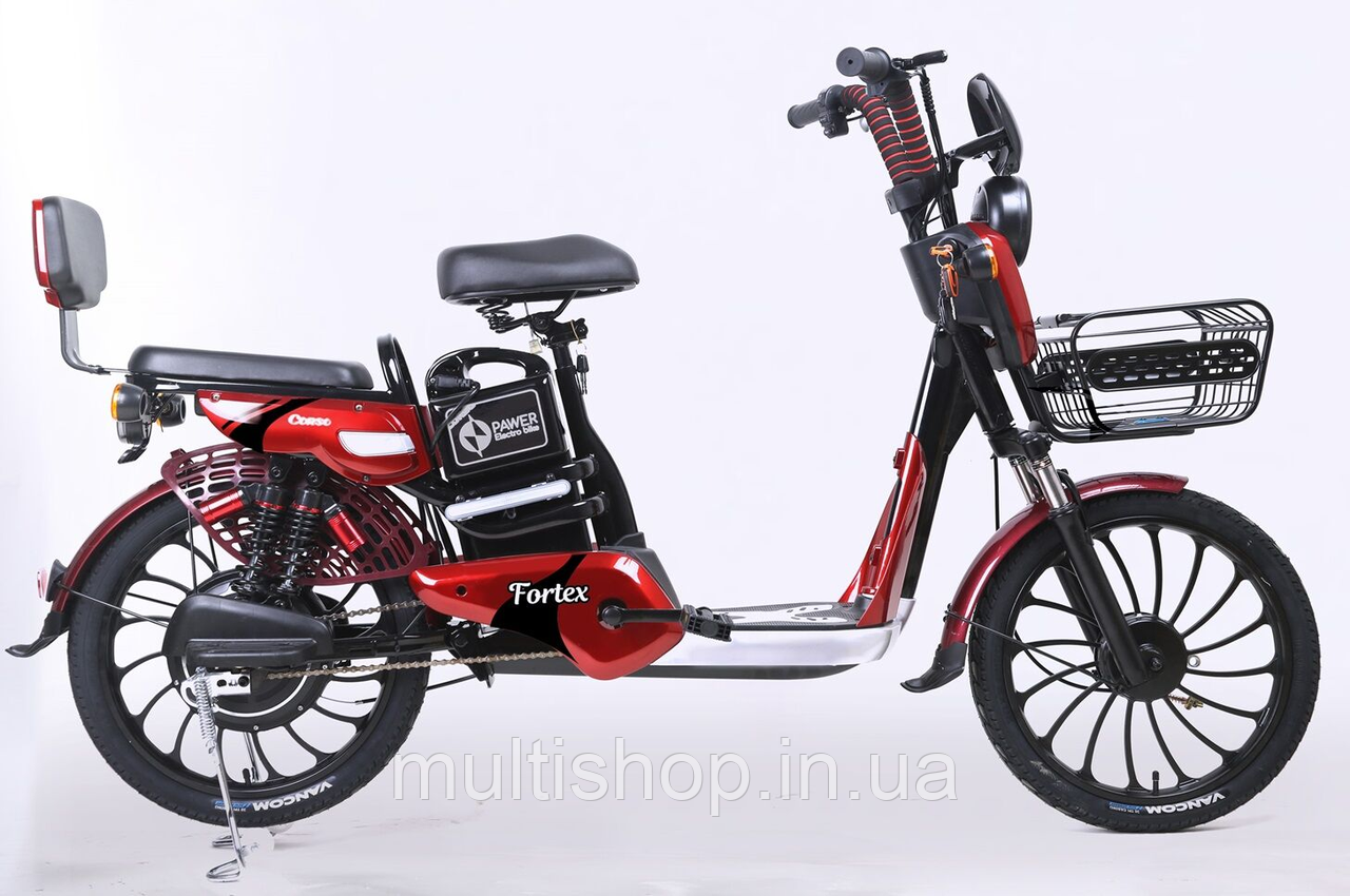 Eлектровеловипед Corso Fortex Pro 20" (750W 48V 24Ah) Червоний