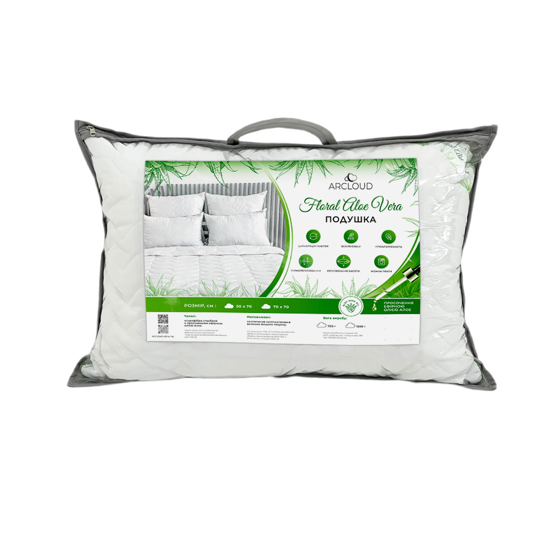 Подушка для сну Arcloud FLORAL ALOE VERA 50x70 см