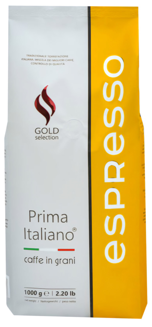 Оригінал! Кава у зернах Prima Italiano GOLD Selection 1000г 100% Арабіка свіже обсмажування, фото 1