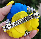 Заколка автомат України Патріотичний патріотична композиція резинка заколка, фото 2