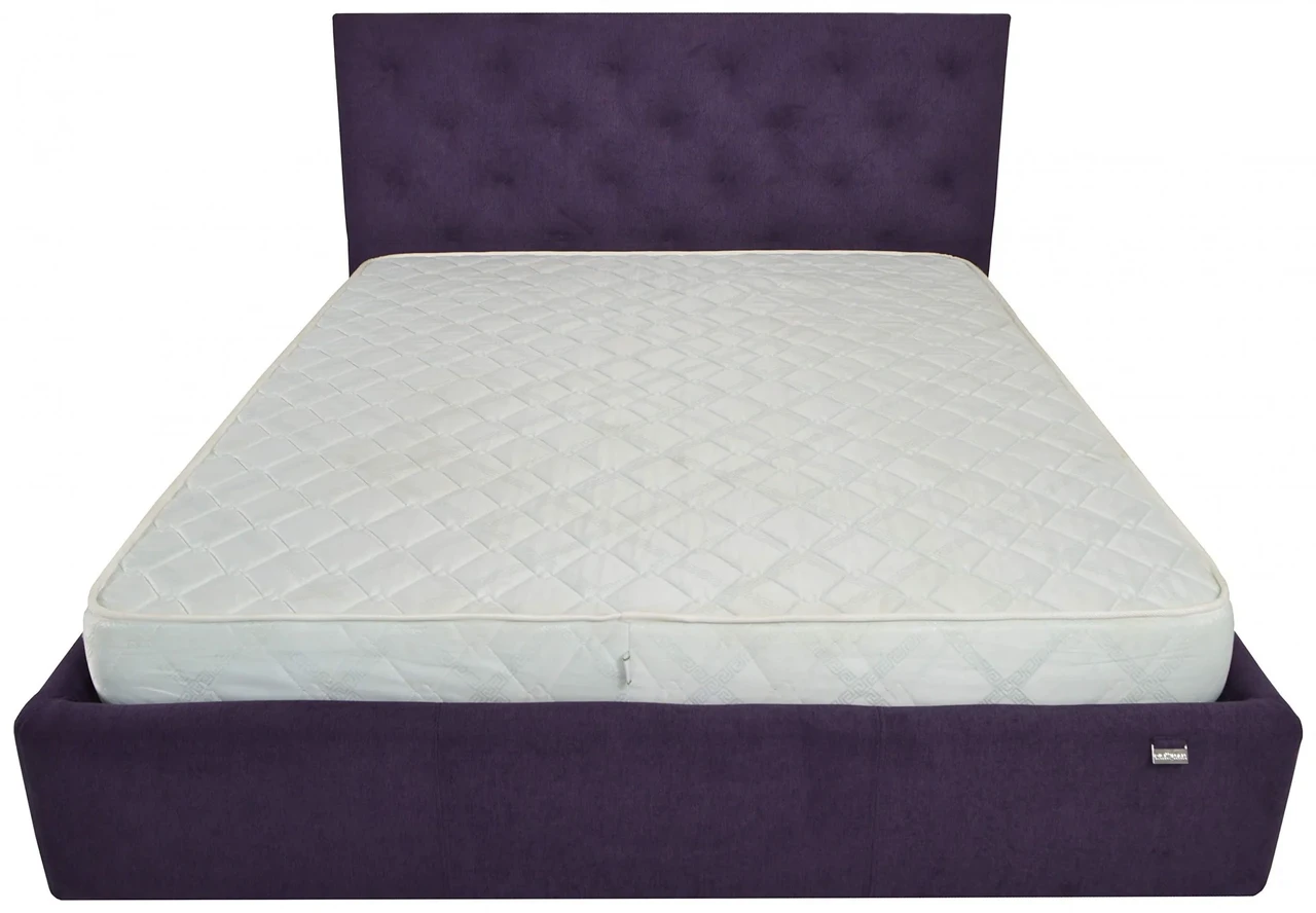 Ліжко Bristol VIP 140 х 200 см Missoni 022 З додатковою металевою цільнозварною рамою Бузковий, фото 1