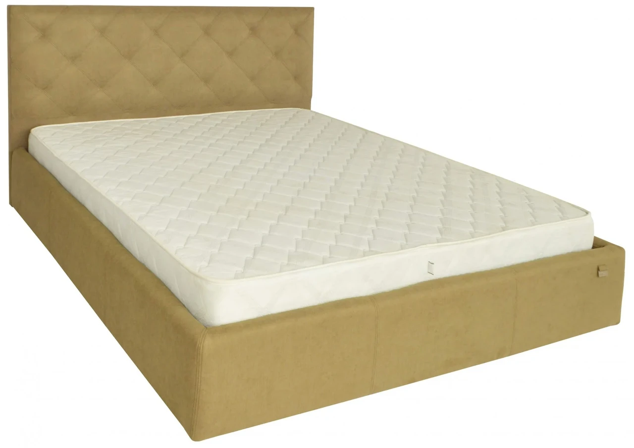 Ліжко Двоспальне Bristol Comfort 180 х 190 см Fibril 17 З підйомним механізмом та нішою для білизни Оливковий, фото 1