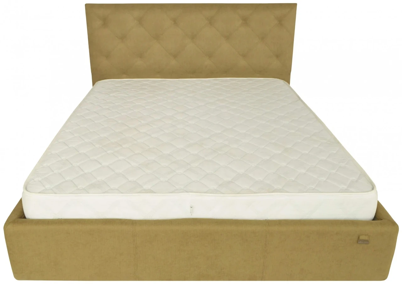 Ліжко Двоспальне Bristol Comfort 160 х 200 см Fibril 17 З підйомним механізмом та нішою для білизни Оливковий, фото 1