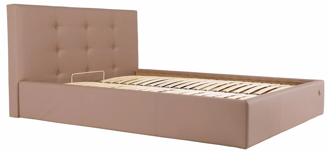 Ліжко Manchester Standart 140 х 190 см Fly 2213 Світло-коричневий, фото 1