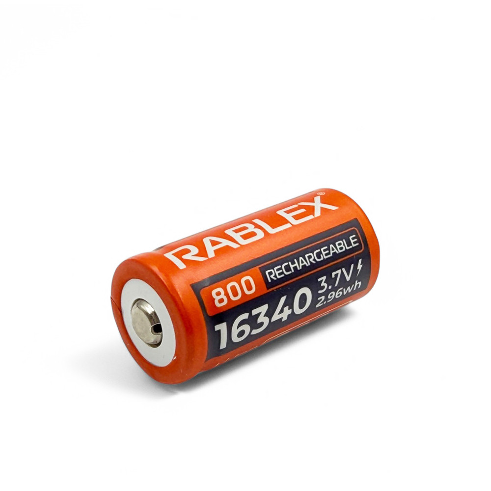 Акумулятор Li-Ion 16340 Rablex 800mAh (3.7v)