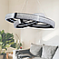 Люстра Led на два кільця Artlight 128W до 20 кв.м колір  MB240118/60+40BK, фото 3