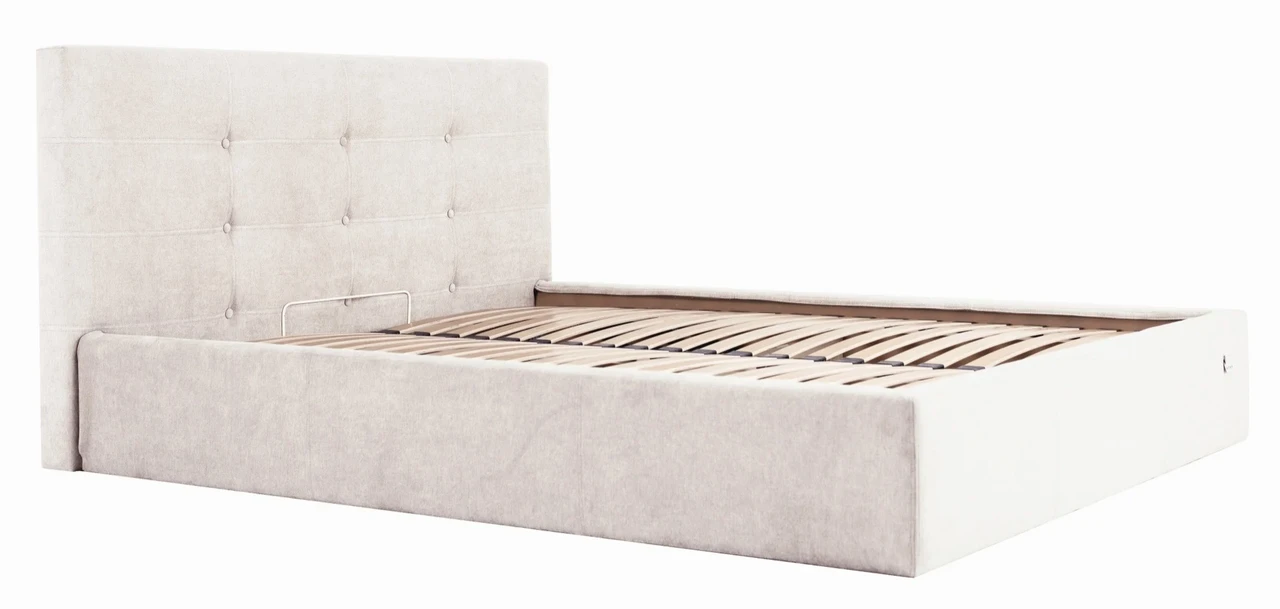 Ліжко Manchester Standart 140 х 190 см Місті Milk Бежевий, фото 1