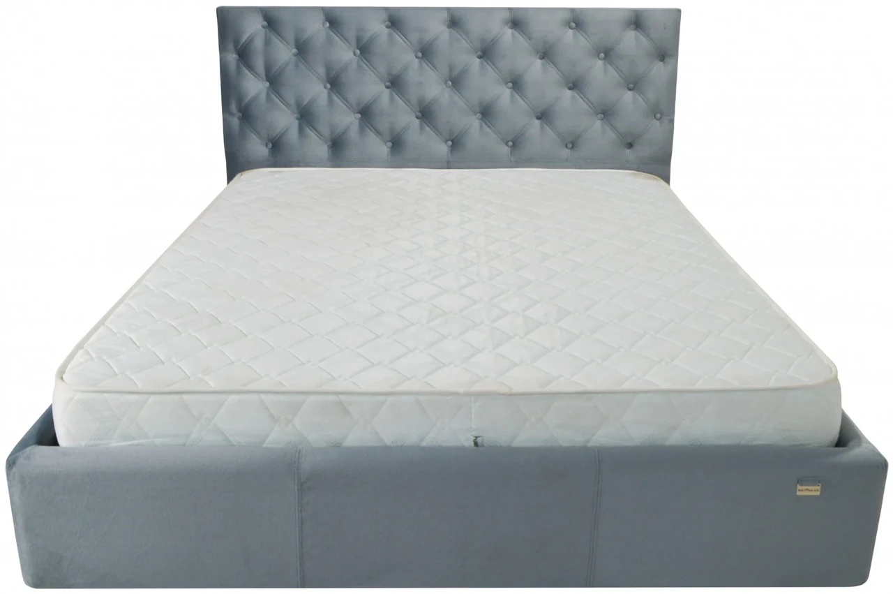 Ліжко Двоспальне Coventry Comfort 180 х 190 см Missoni 030 З підйомним механізмом та нішою для білизни Синій, фото 1