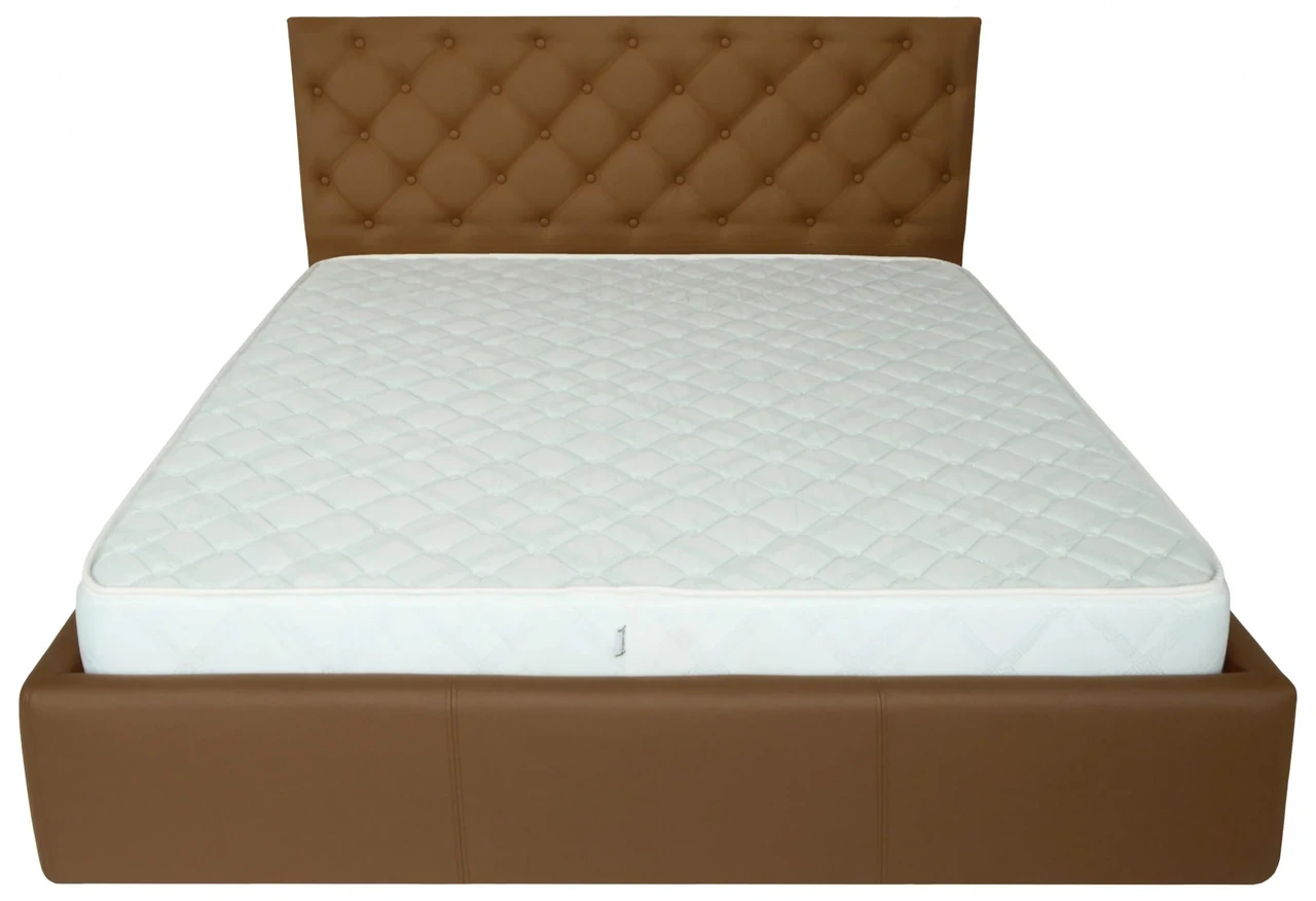 Ліжко Coventry Comfort 120 х 190 см Fly 2213 A1 З підйомним механізмом та нішою для білизни Світло-коричневий, фото 1