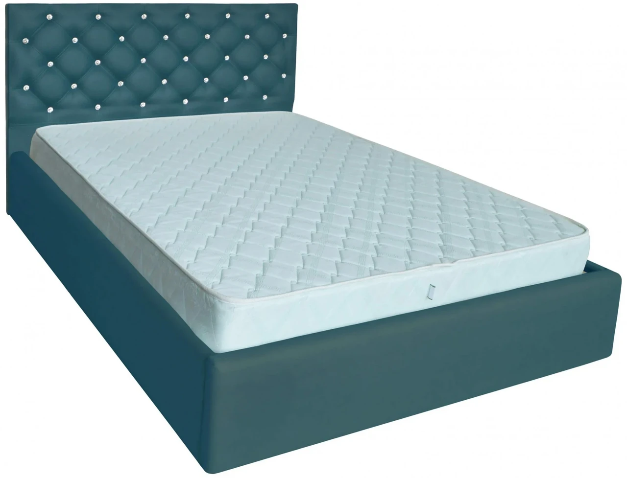 Ліжко Двоспальне Coventry Comfort 160 х 190 см Fly 2215 З підйомним механізмом та нішою для білизни С1 Бірюзовий, фото 1