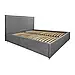 Ліжко Andrea VIP Wood На ніжках 120 x 200 см Simple З додатковою металевою цільнозварною рамою Сірий, фото 2