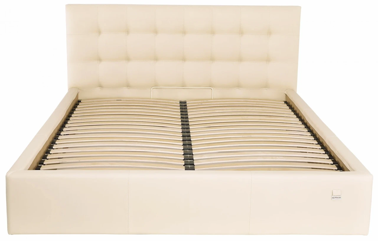 Ліжко Chester VIP 120 х 190 см Fly 2207 З додатковою металевою цільнозварною рамою Бежевий, фото 1