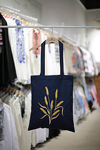 Еко сумка "Колосок" синя