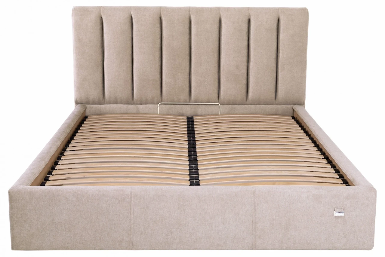 Ліжко Sanam VIP 140 х 190 см Місті Mocco З додатковою металевою цільнозварною рамою Мокко, фото 1