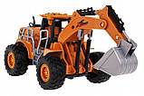 Екскаватор з дистанційним управлінням 1:22 з функцією диму гумові шини Led-світло, фото 4