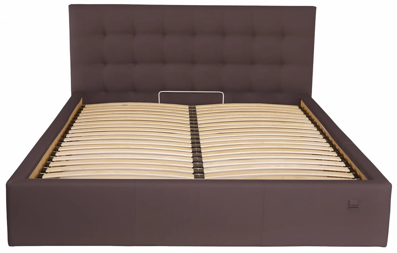 Ліжко Chester VIP 120 х 200 см Fly 2231 З додатковою металевою цільнозварною рамою Темно-коричневий, фото 1