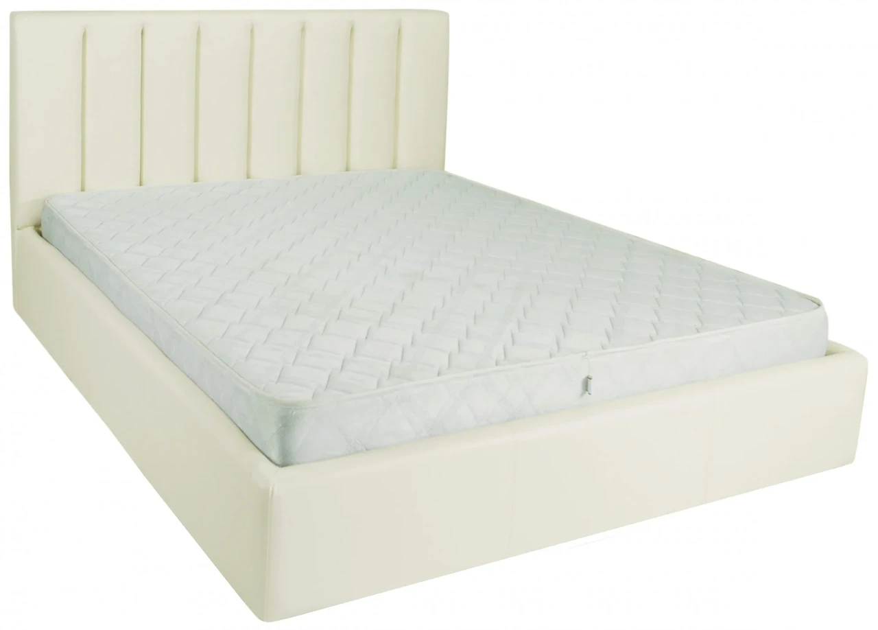 Ліжко Sanam VIP 120 х 190 см Fly 2200 A1 З додатковою металевою цільнозварною рамою Білий, фото 1