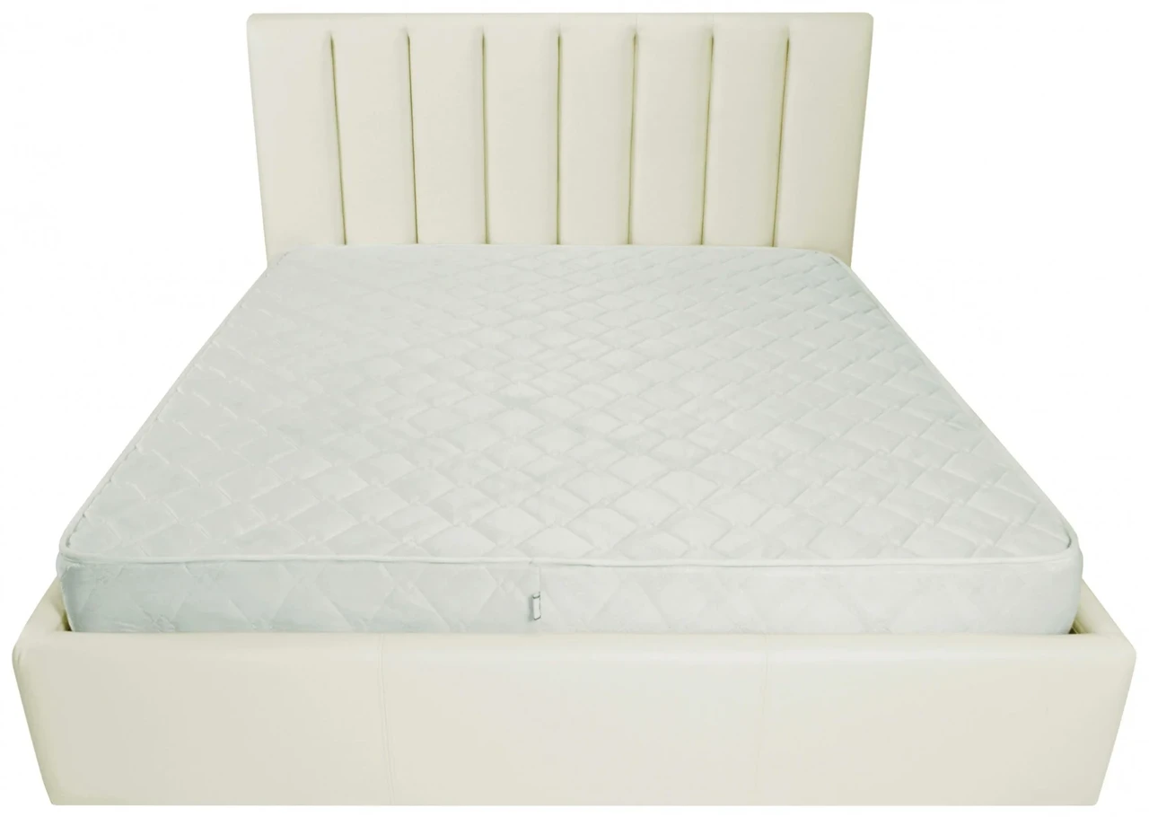 Ліжко Sanam Comfort 120 х 190 см Fly 2200 A1 З підйомним механізмом та нішою для білизни Білий, фото 1