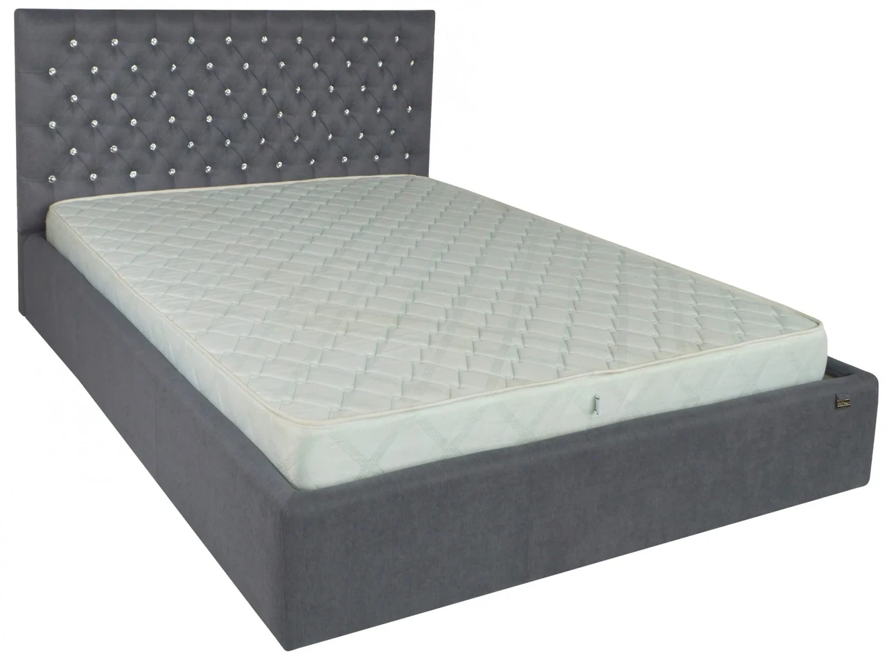 Ліжко Cambridge Standart 120 х 190 см Fibril 16 С1 Темно-сірий, фото 1