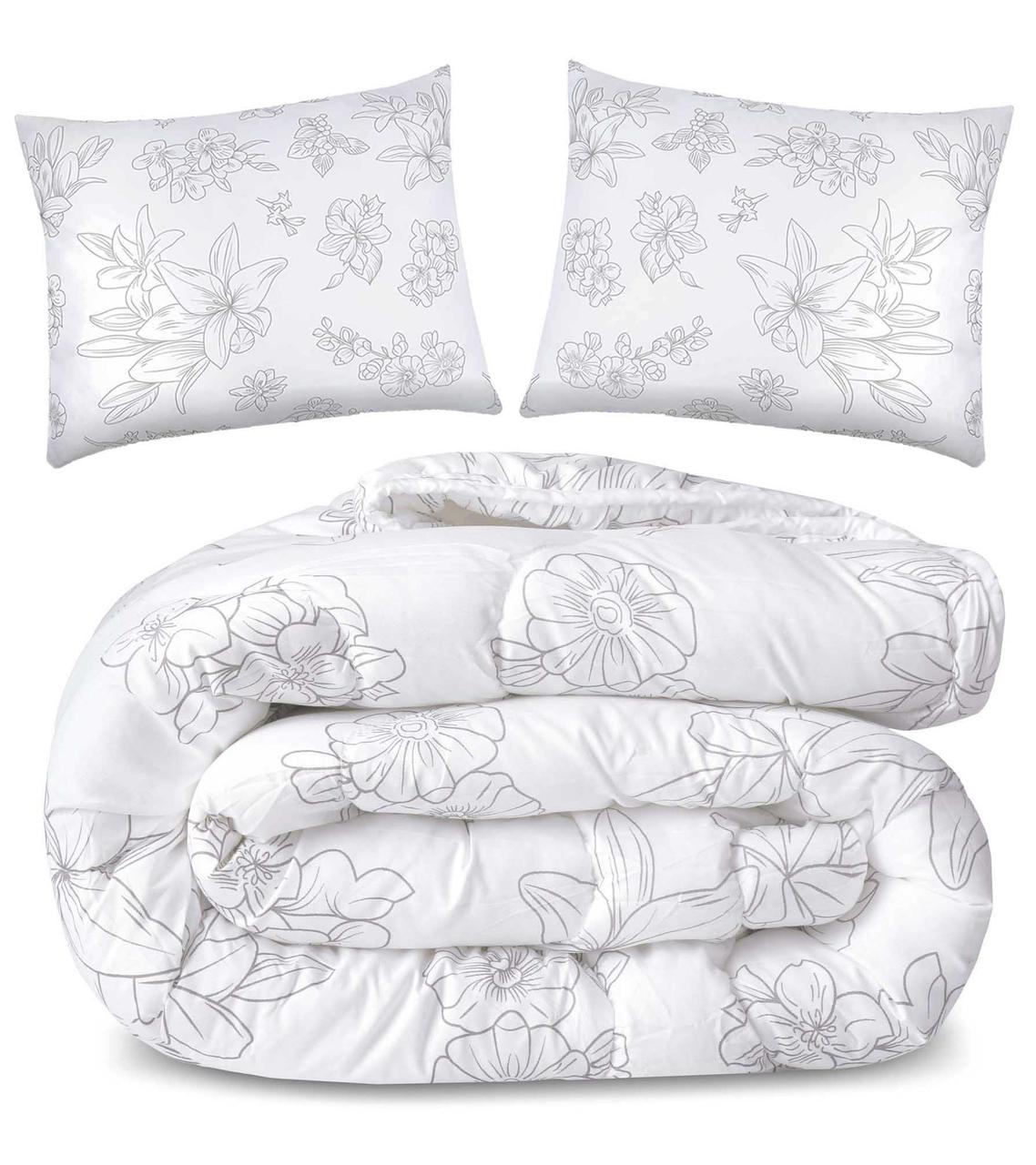 Ковдра Softdreamhome 180cm шт. 200cm цілорічна 180x200 + 2 подушки 70x80 тепла антиалергічна, фото 1