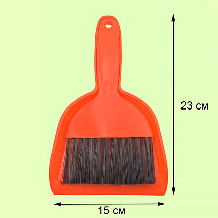 Совочок і щіточка для прибирання столу L 23 см ширина 15 см ( пластик ), фото 2